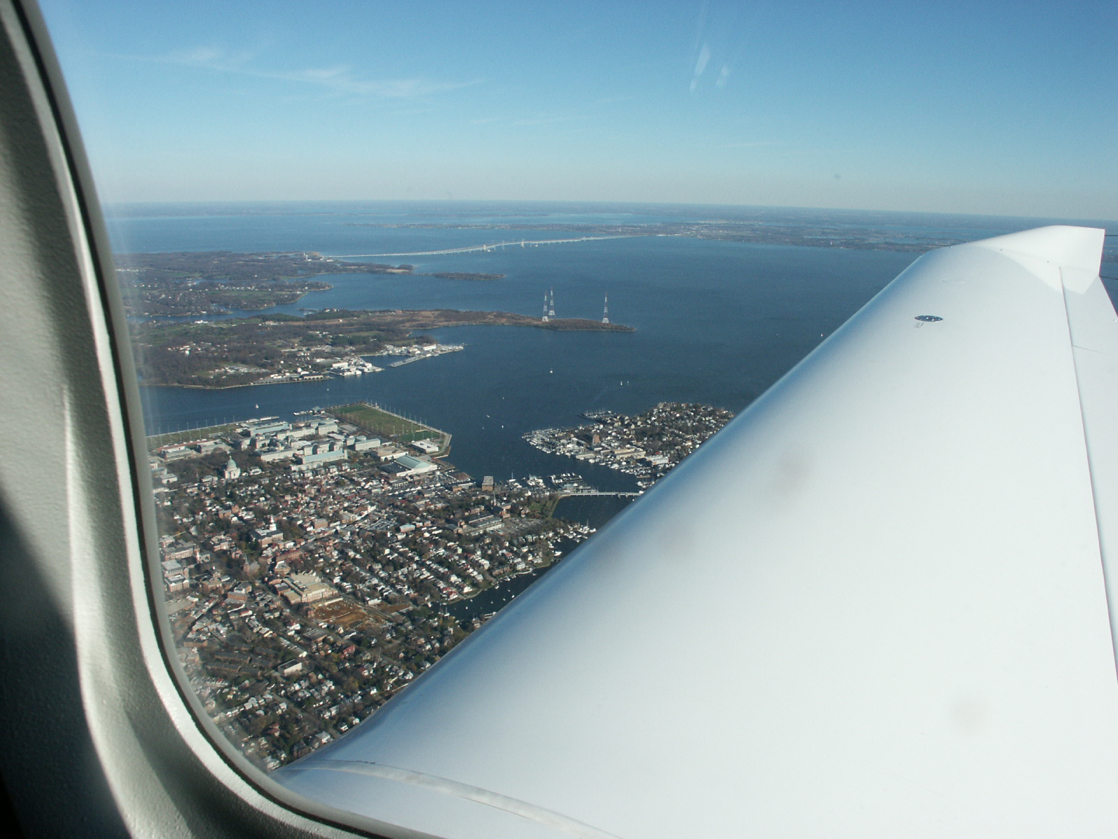Flying over Annapolis